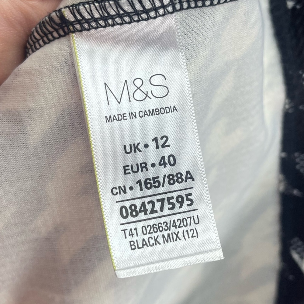 M&S Collection Marks And Spencer Uk Size 12 Black… - image 6